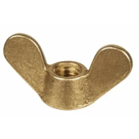 Гайка барашковая М3 DIN 315 немецкий тип латунь