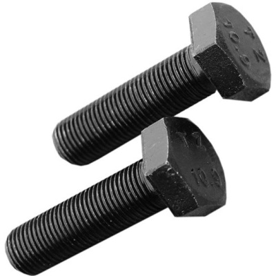 Болт с полной мелкой резьбой М12х1,25х120 DIN 961 класс прочности 10.9 сталь без покрытия